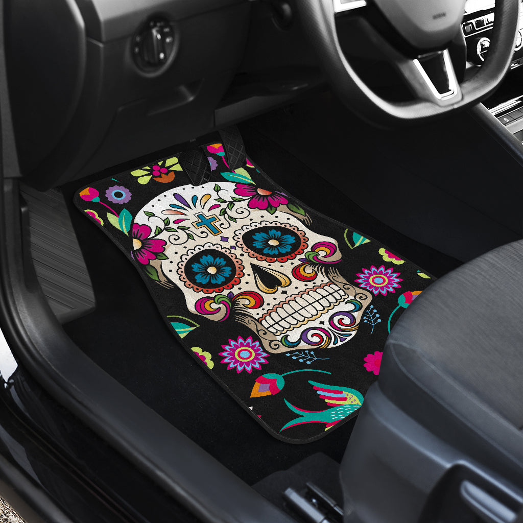 Mexican skull car mats