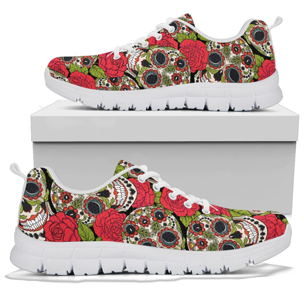 Black sugar skull sneakers