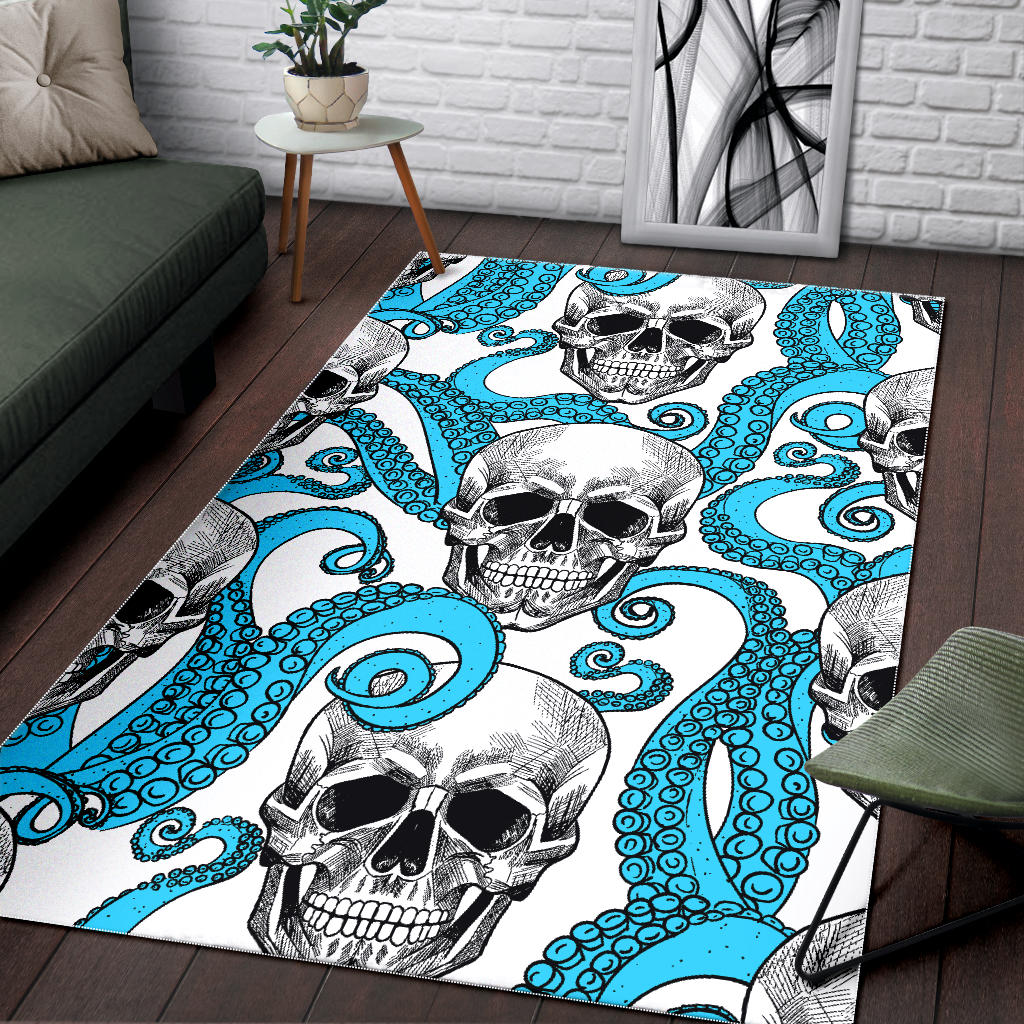 Skull gothic carpet rug mat