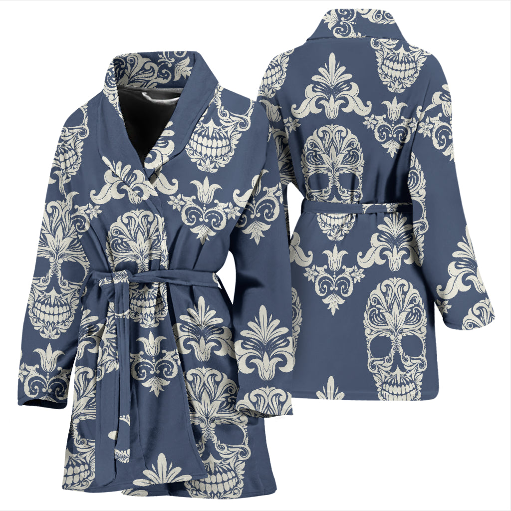 Sugar skull bathrobe