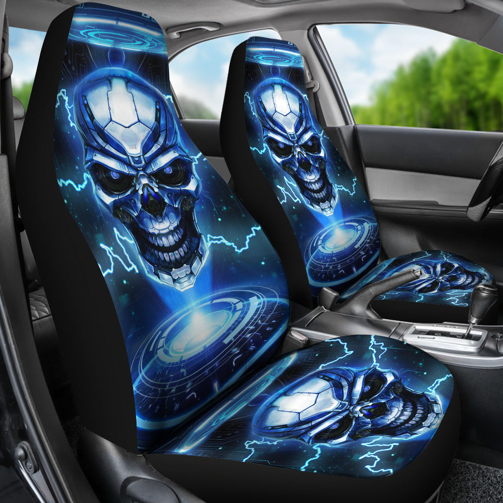 Awesome skull car seat cover