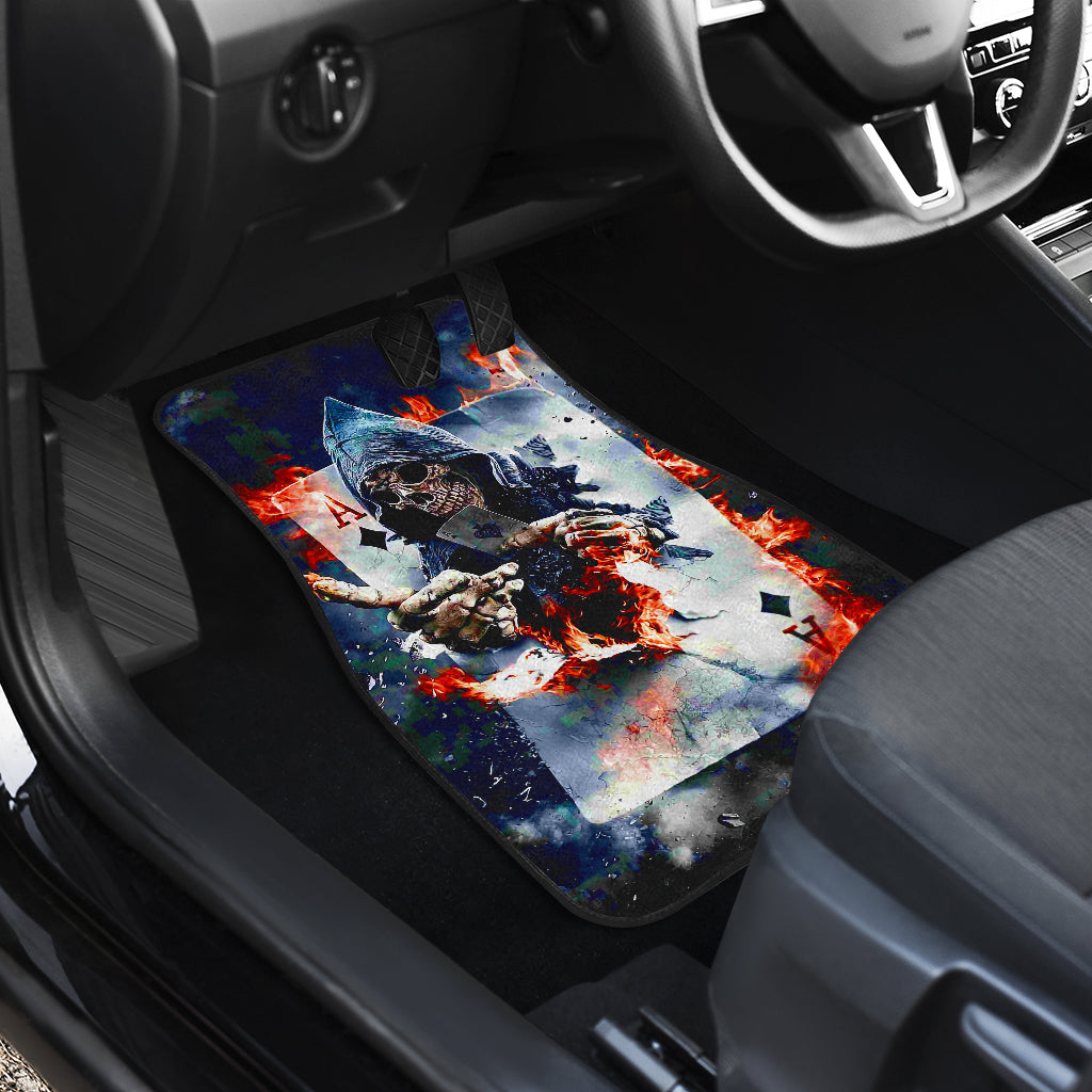 Set of 4 pcs grim reaper Halloween car mats