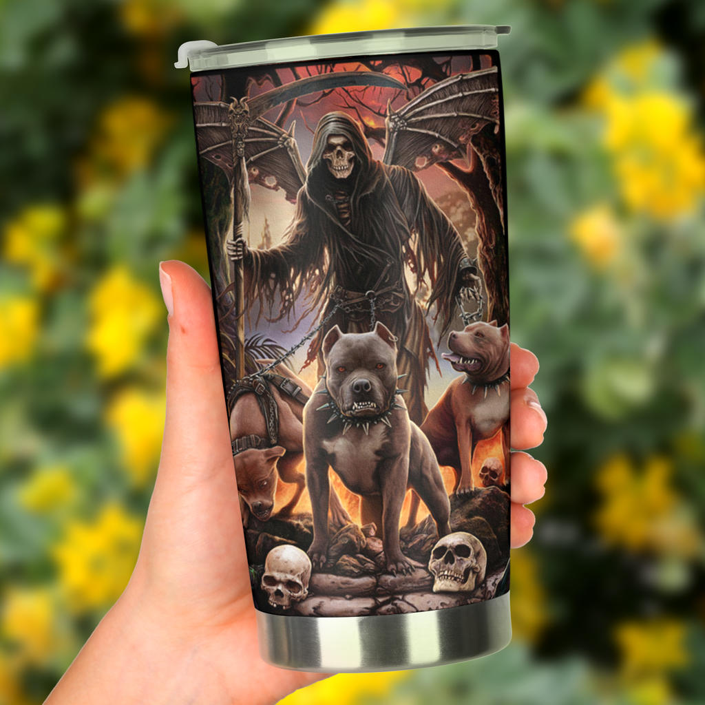 Awesome skull grim reaper tumblers