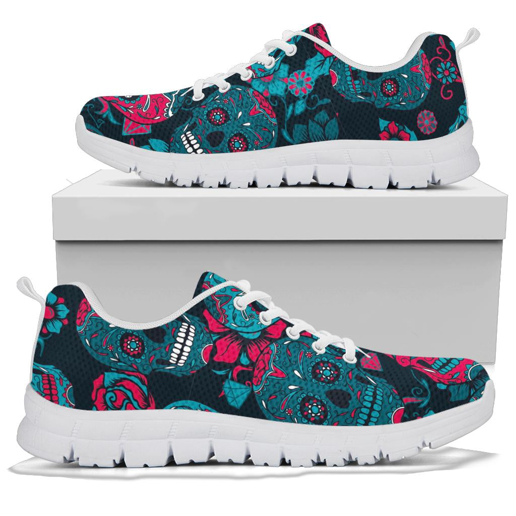 Black sugar skull sneakers