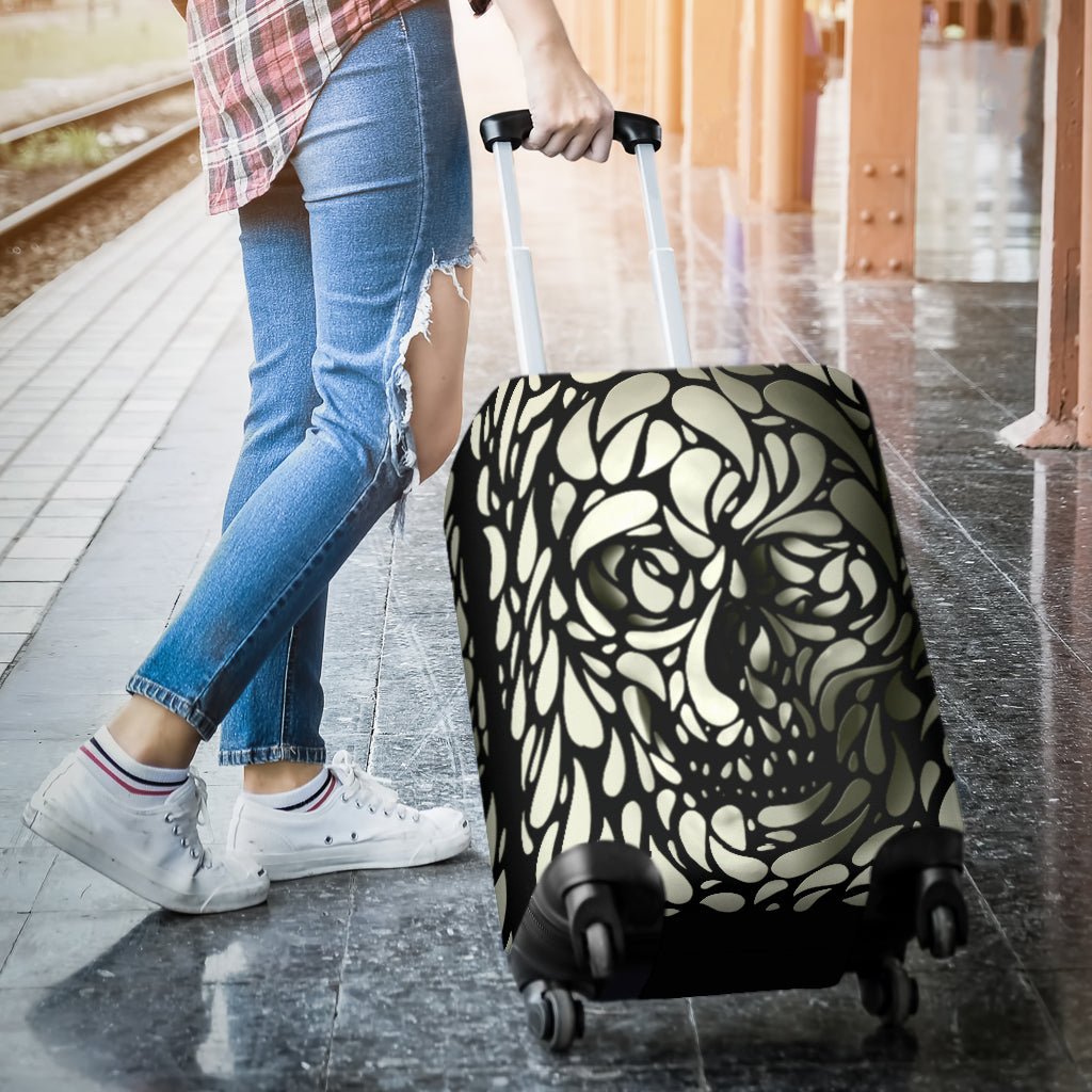 Awesome skull luggage cover
