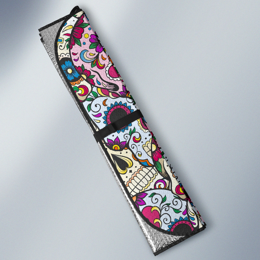 Sugar skull Auto Sun Shades - Day of the dead