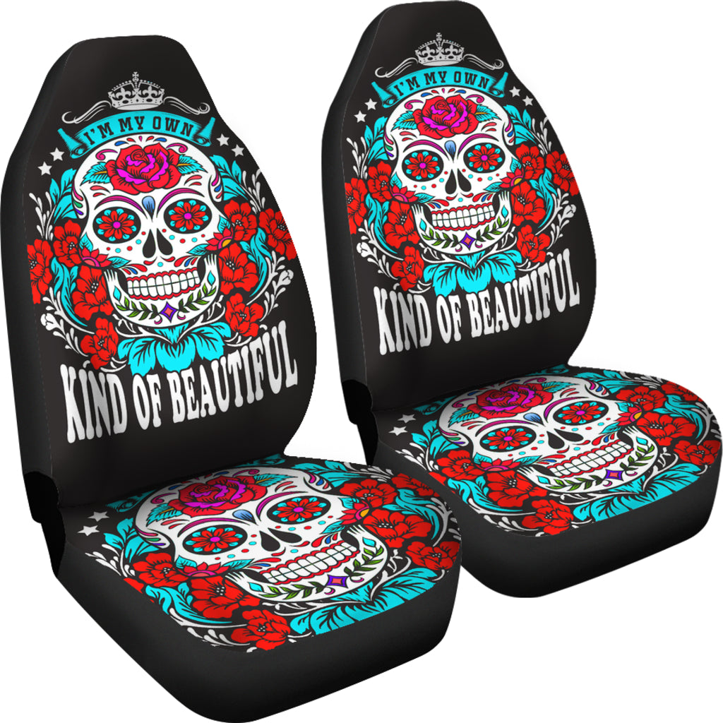 Beautiful Sugar skull car seat cover