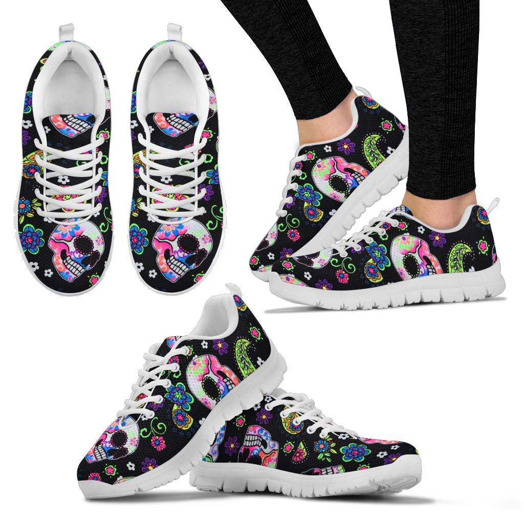 Sugar skull sneakers shoes