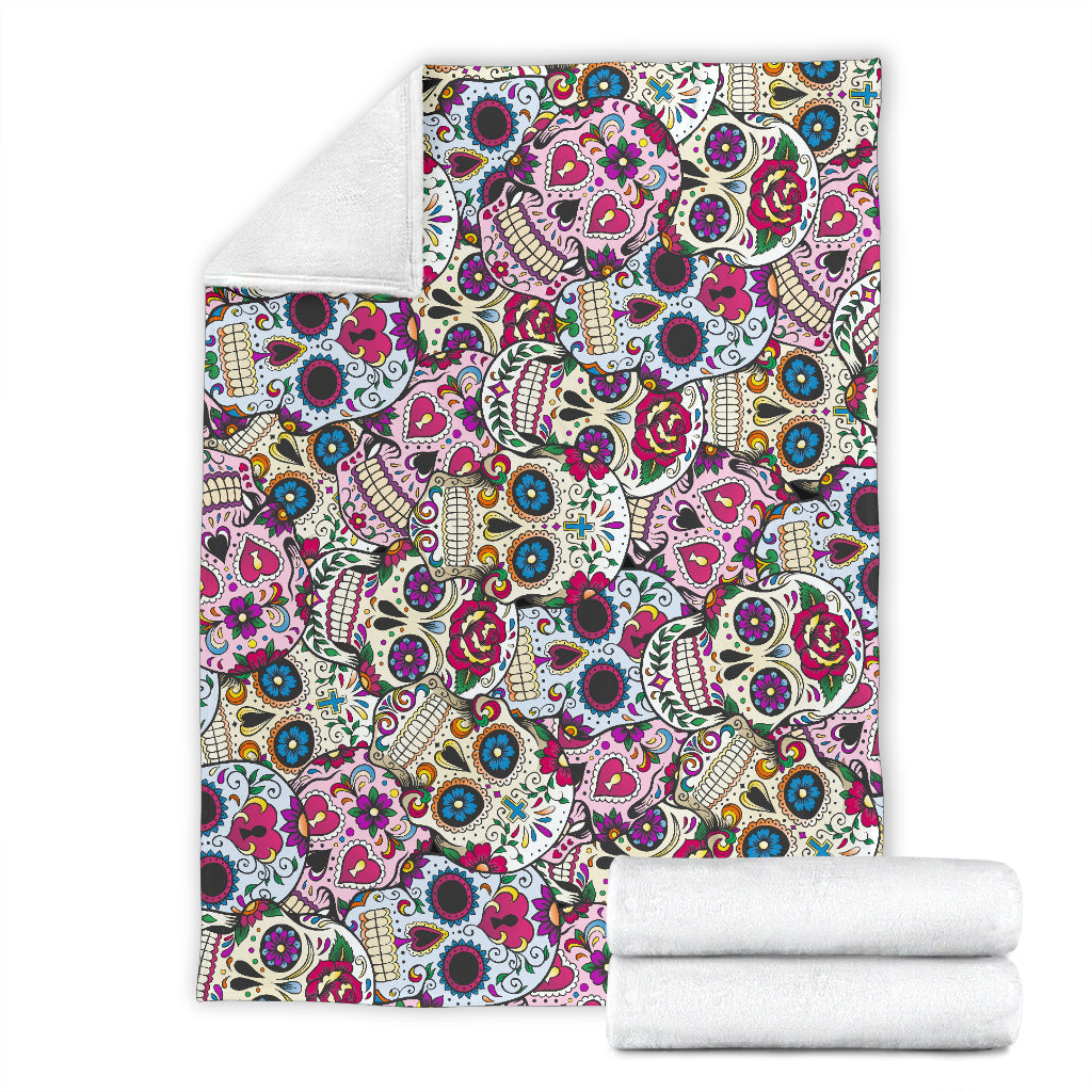 Sugar skull premium blanket