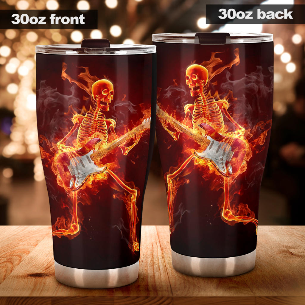 Grim reaper coffee mug, rose skull coffee mug, flame skull cup, skull in fire tumbler cup mug, death skull tumblr, christmas skull tumbler
