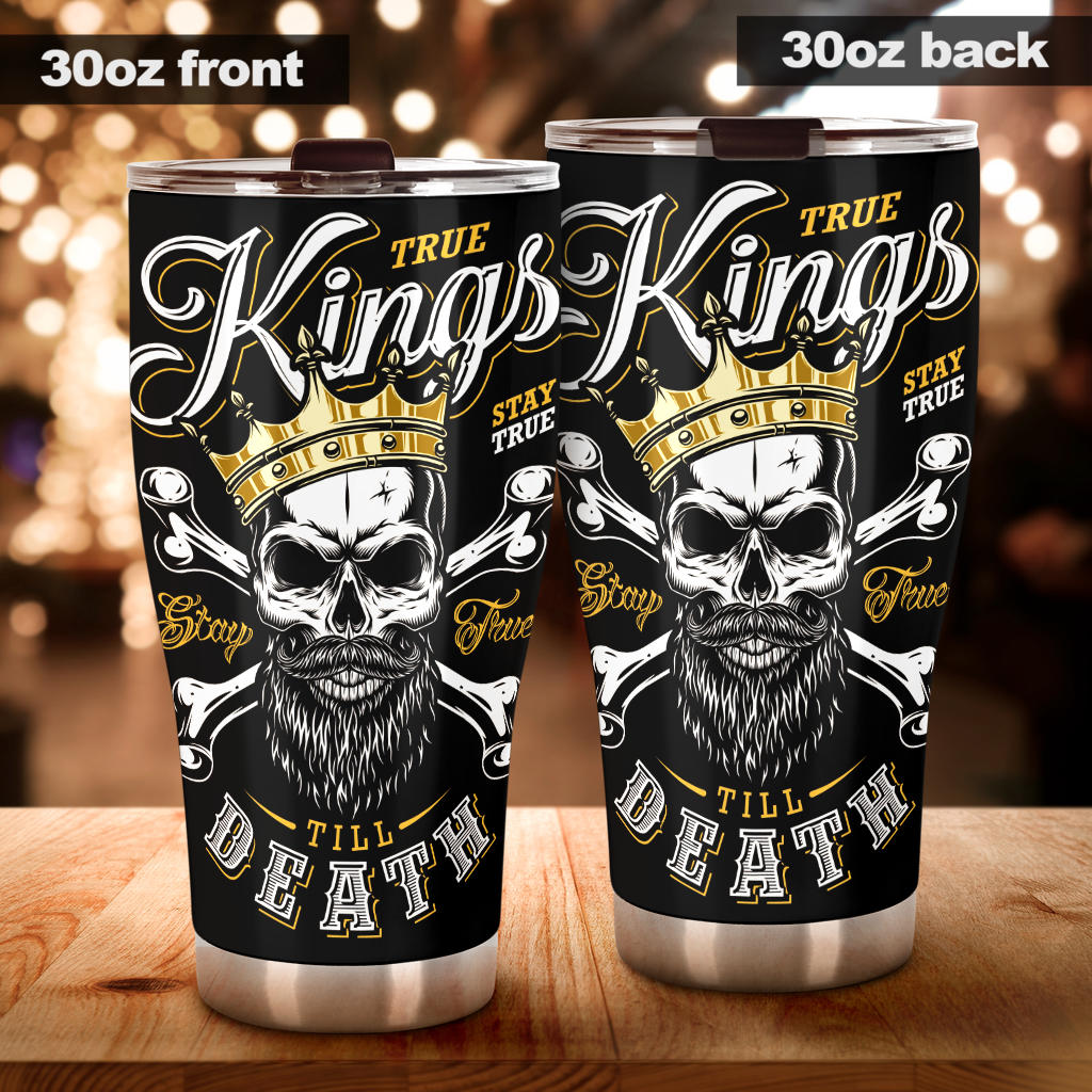 KING skull tumbler mug