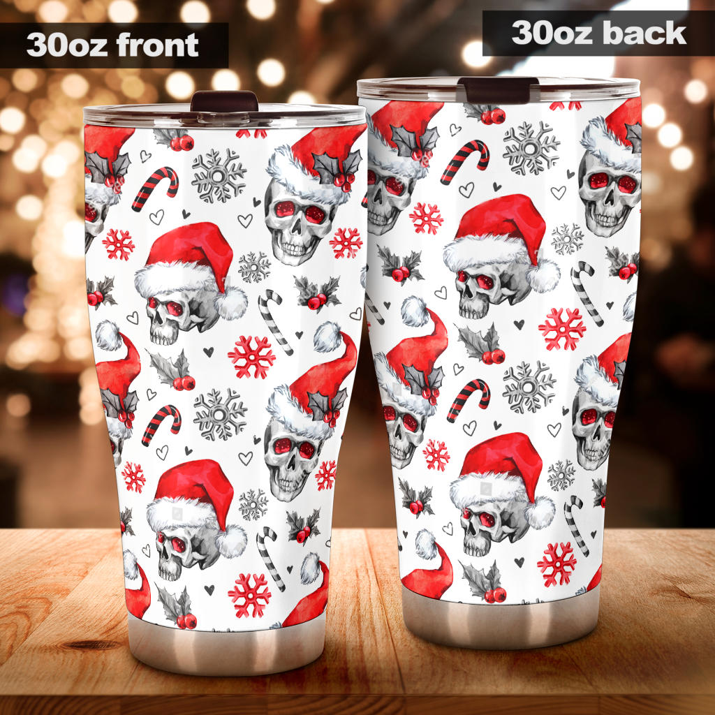 Skeleton tumbler, gothic skull jumbo Mug, punisher skull mug, biker skull travel mug, skeleton beer mug, evil coffee mug, skeleton coffee mug