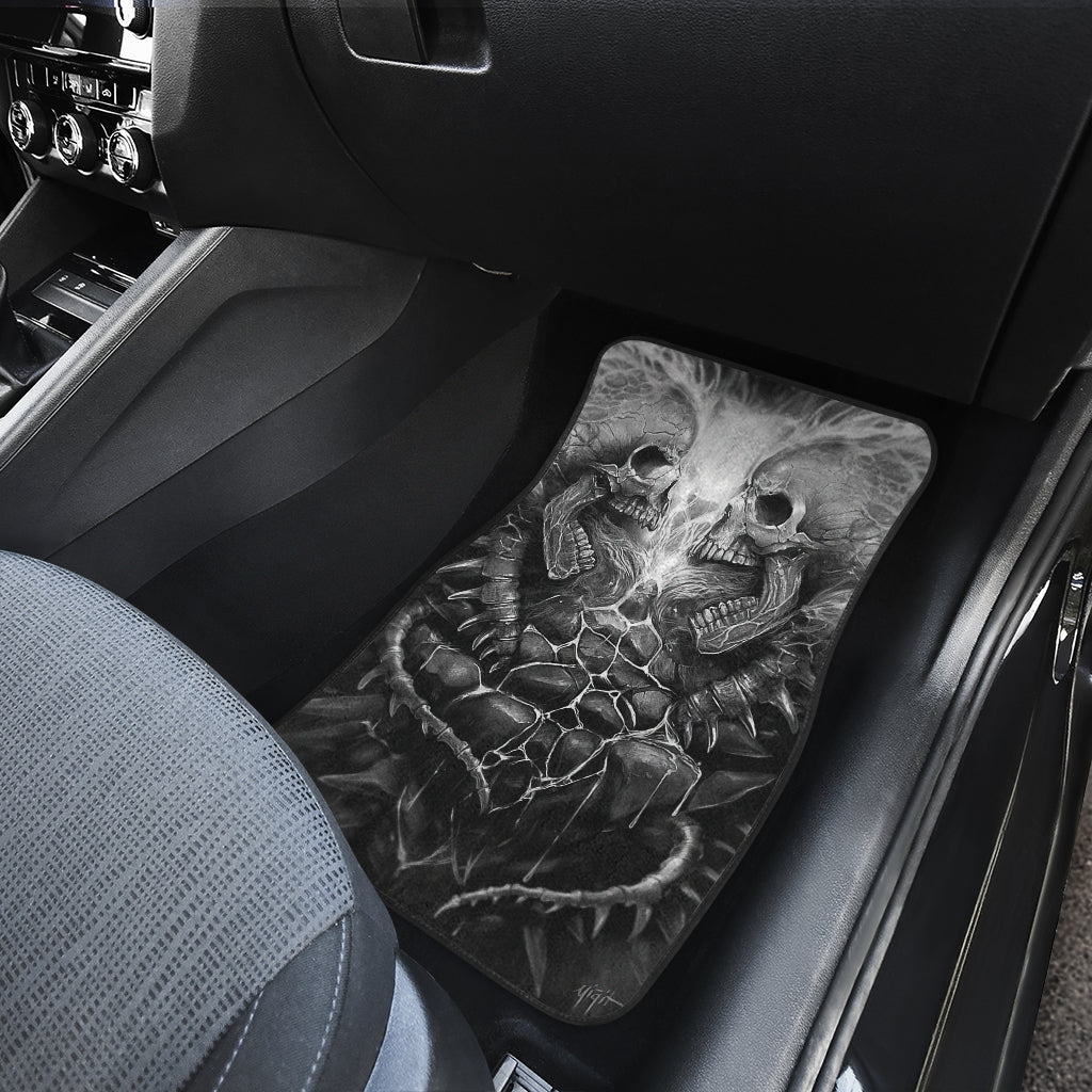 Set of 4 pcs grim reaper car mats