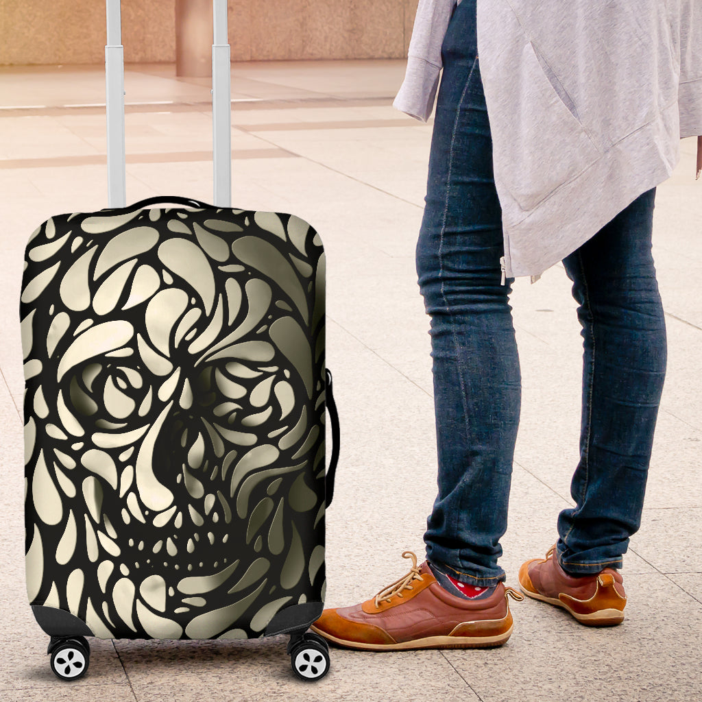 Awesome skull luggage cover