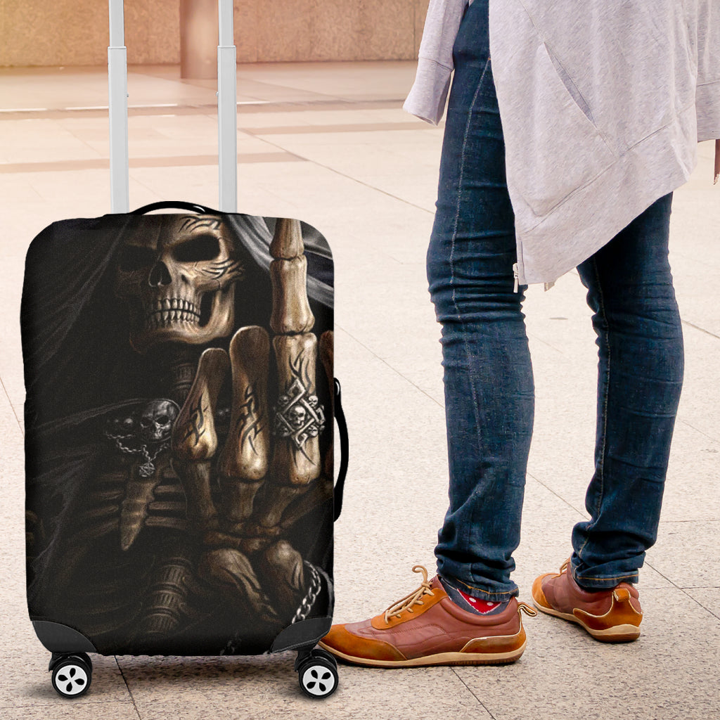Gothic skull grim reaper luggage cover suitcase covers