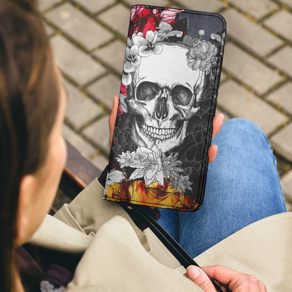 Sugar skull purse wallet