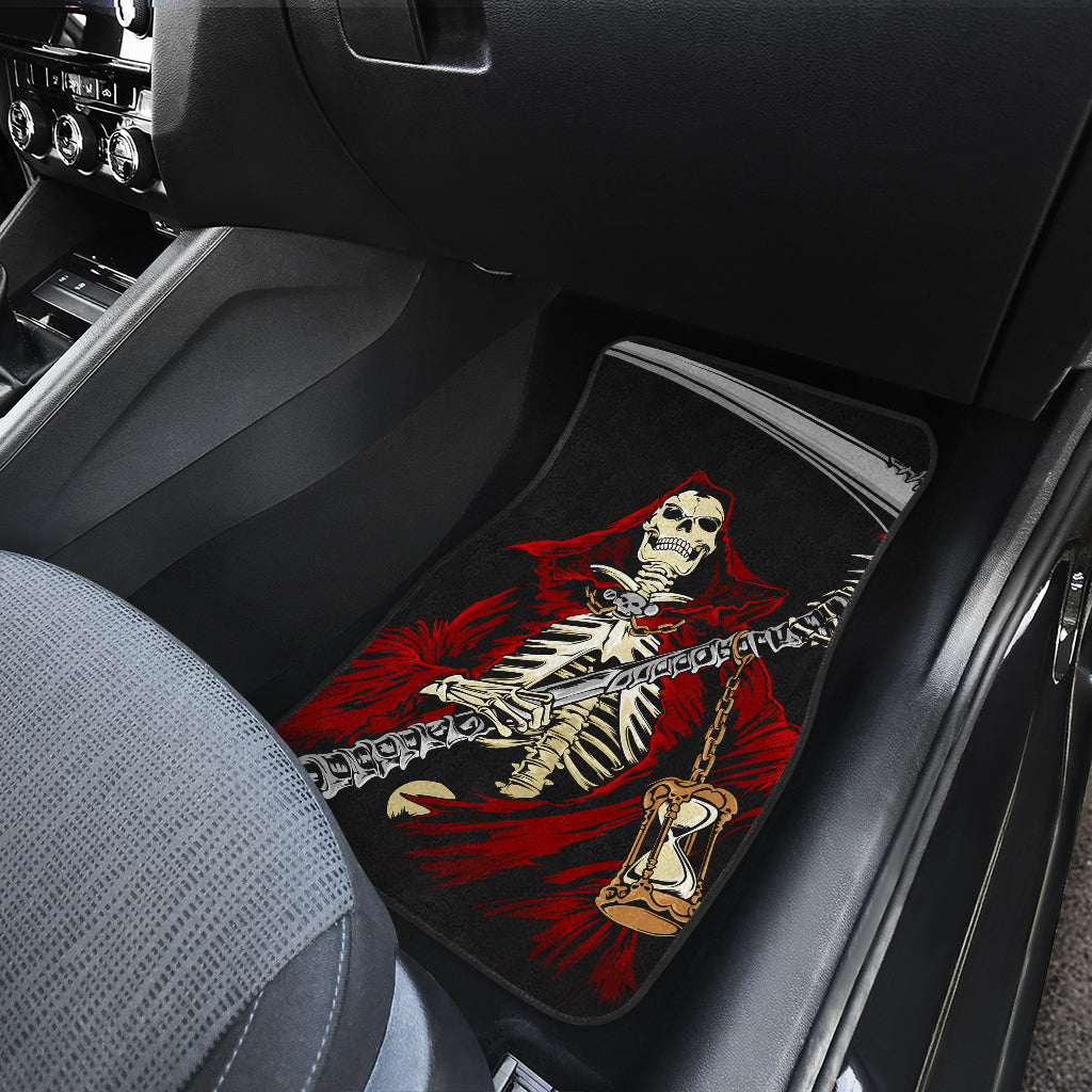 Set of 4 pcs grim reaper car mats