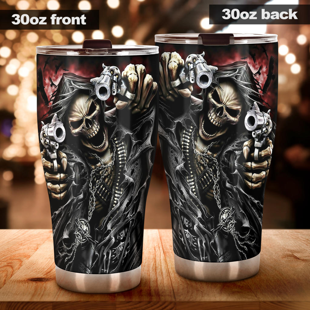 Skull tumbler mug cup