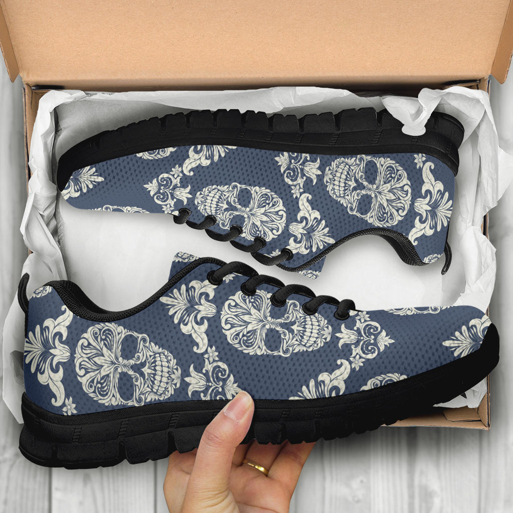 Black Sugar skull sneakers shoes