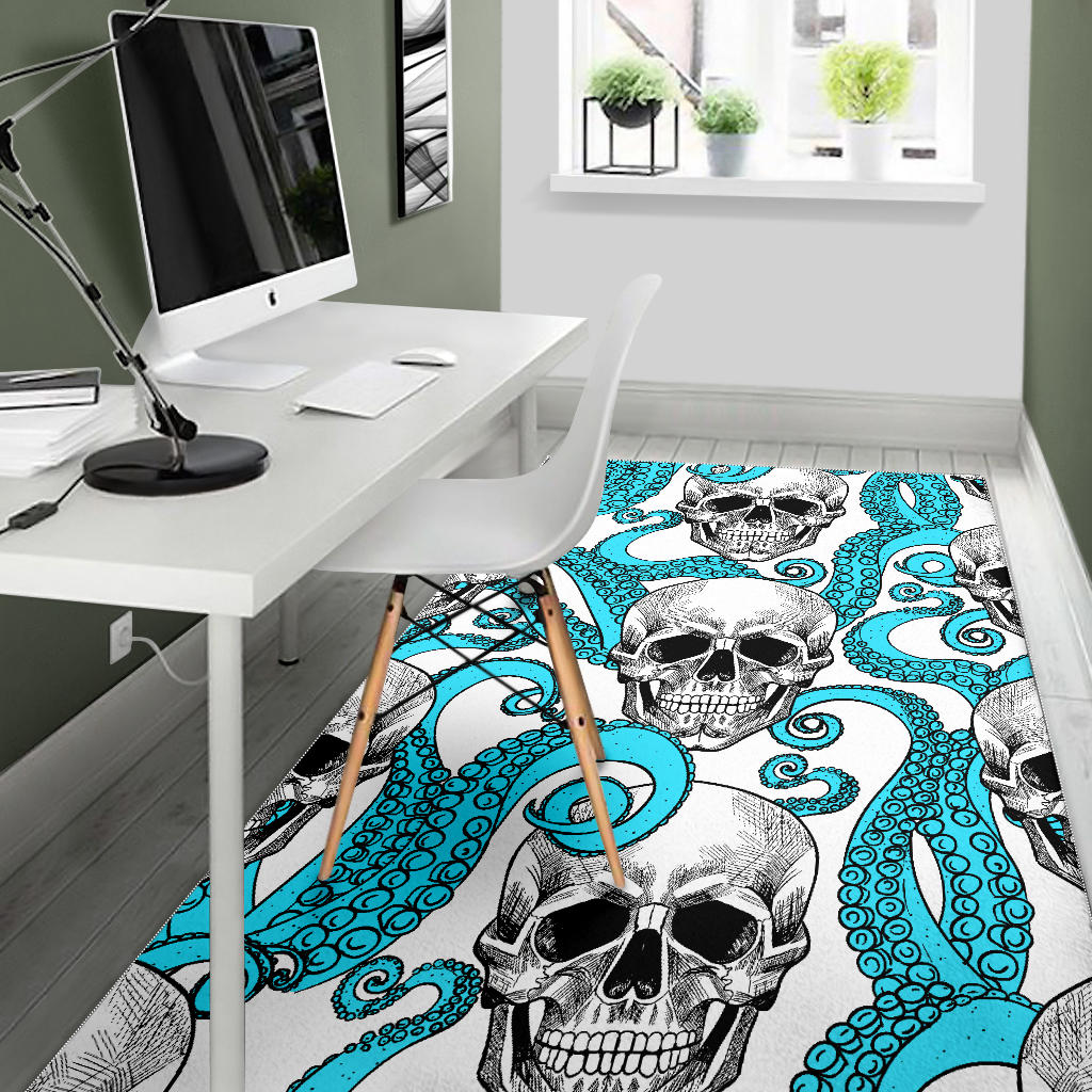Skull gothic carpet rug mat