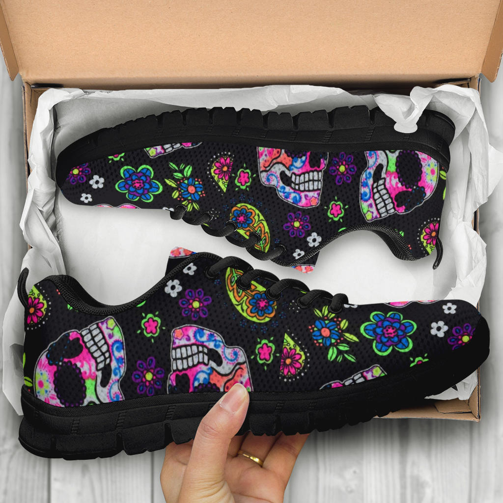 Sugar skull sneakers shoes