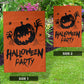 Halloween Party (Orange) - Halloween Flag