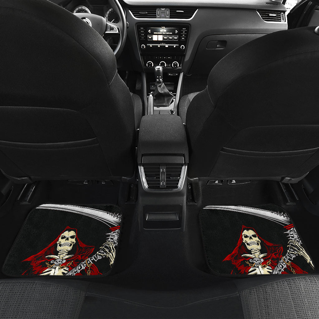 Set of 4 pcs grim reaper car mats