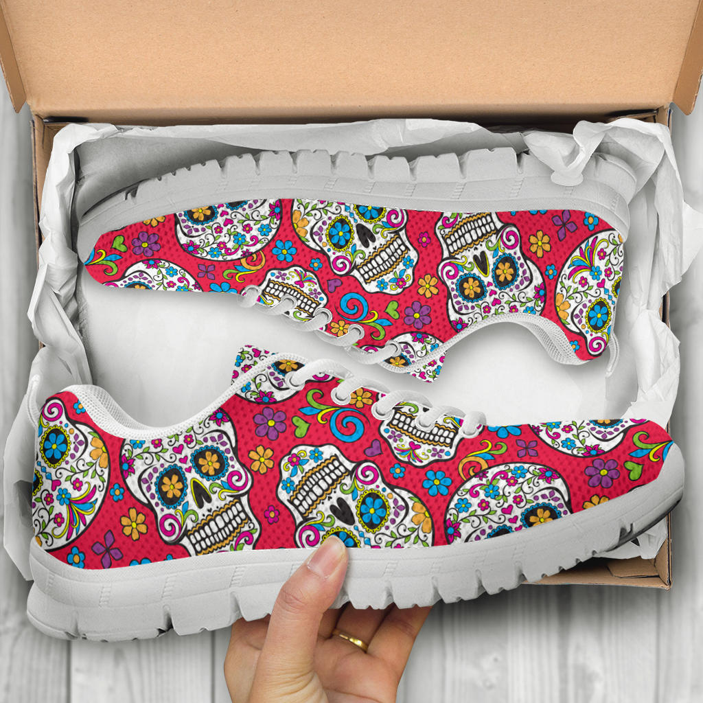 Sugar skull sneaker shoes