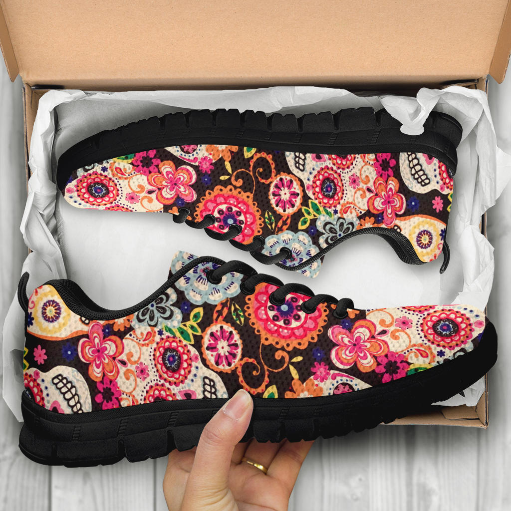 Sugar skull sneakers shoes