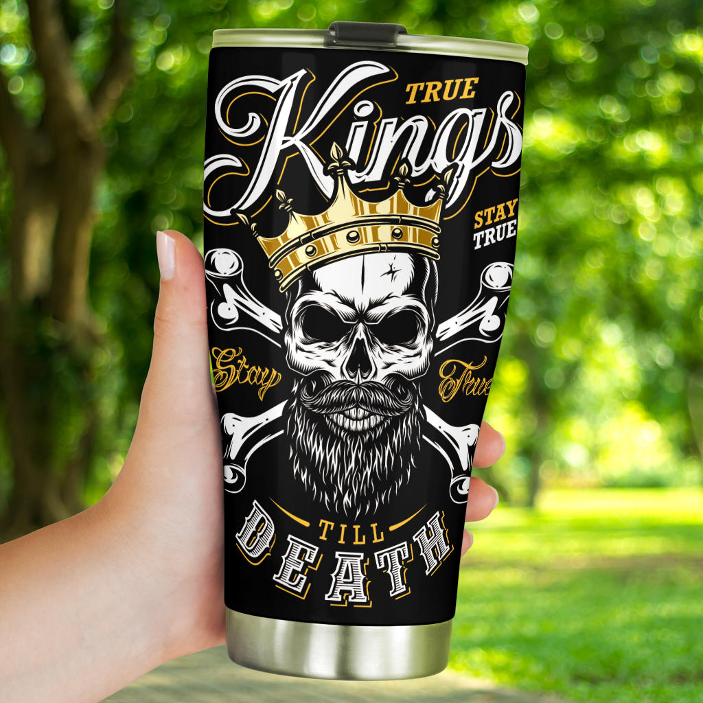 KING skull tumbler mug