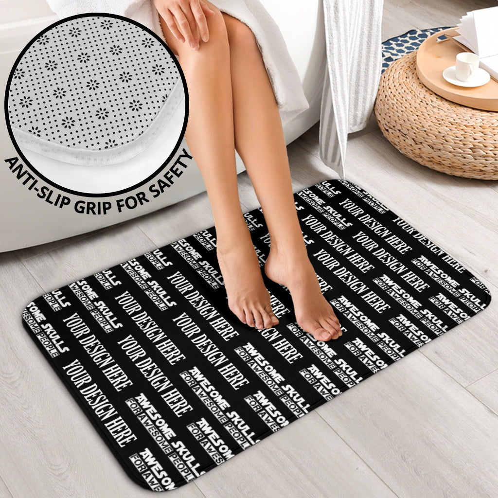 Custom design Print on demand Bathroom rug mat set