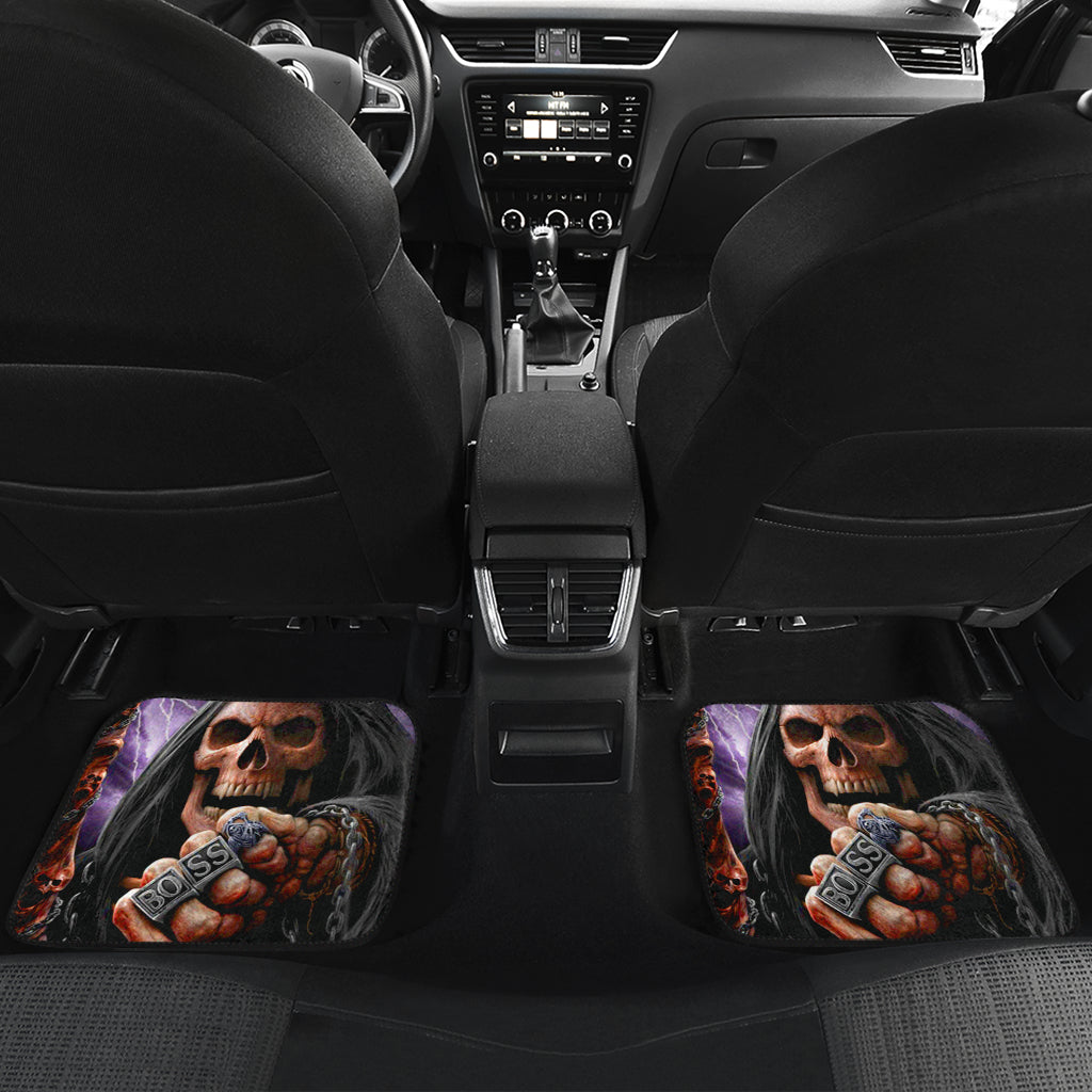 Set 4 pcs Boss skull cart mats