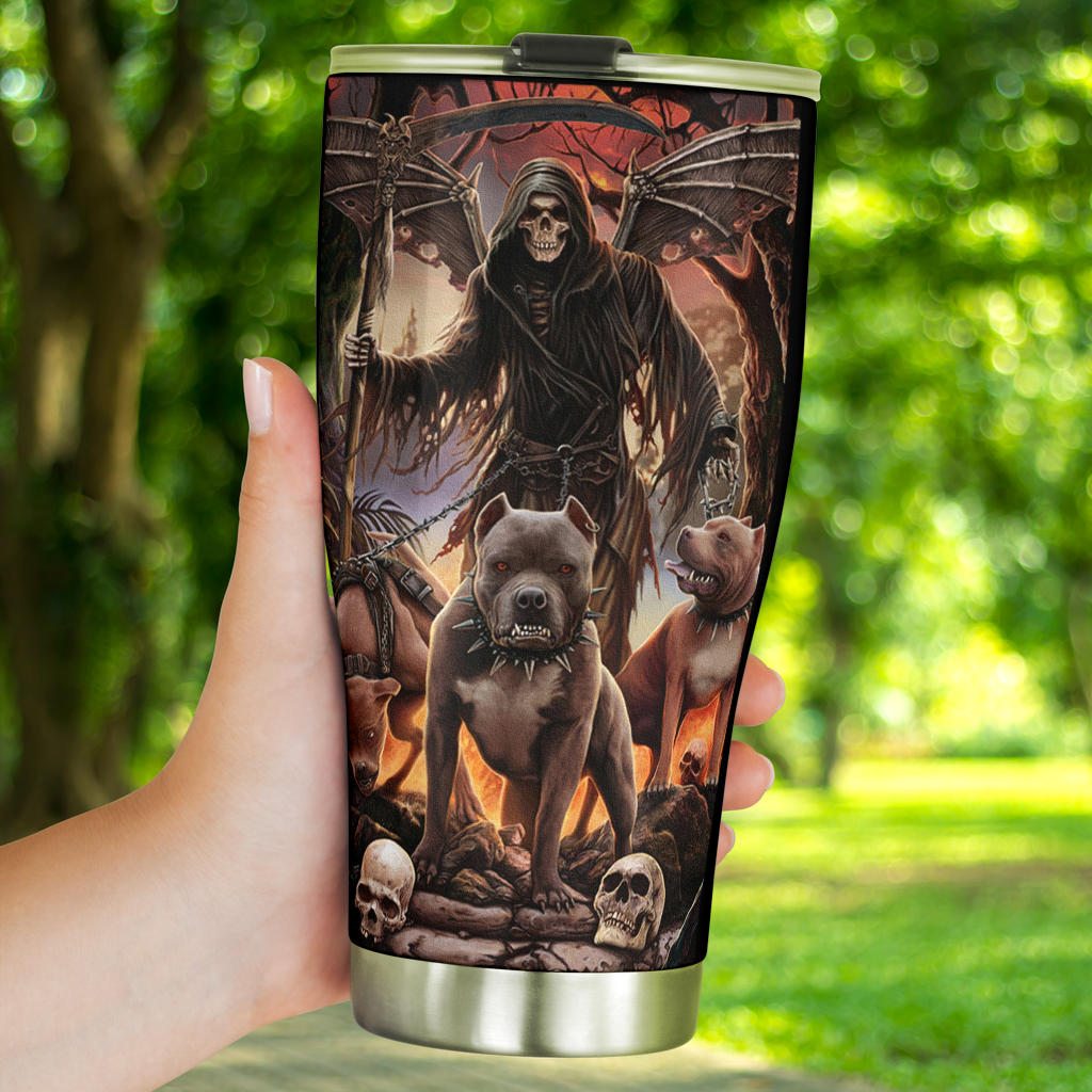 Awesome skull grim reaper tumblers
