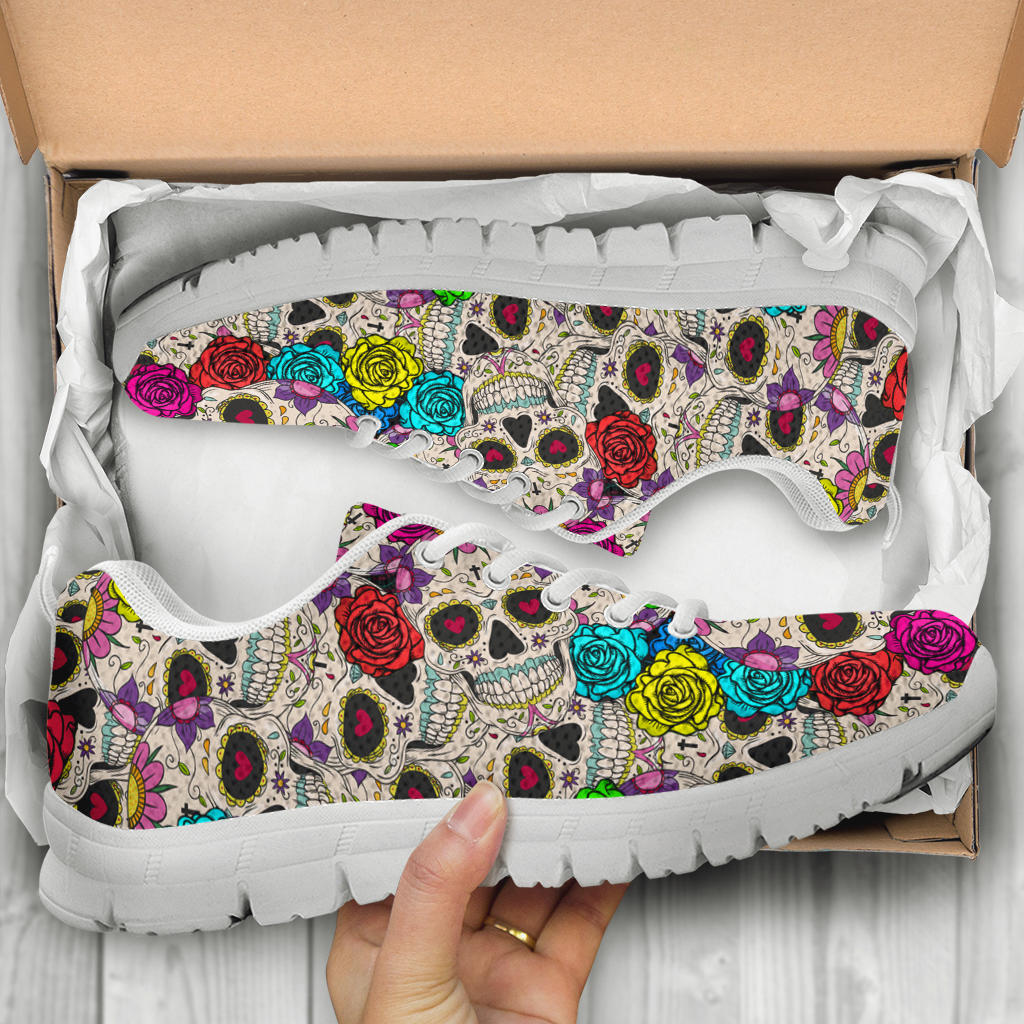 Sugar skull sneakers