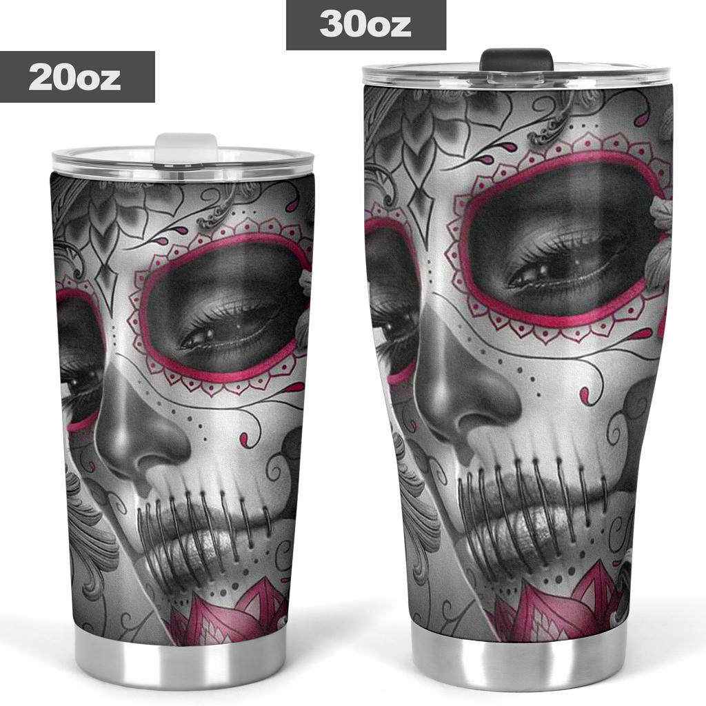 Sugar skull girl tumbler