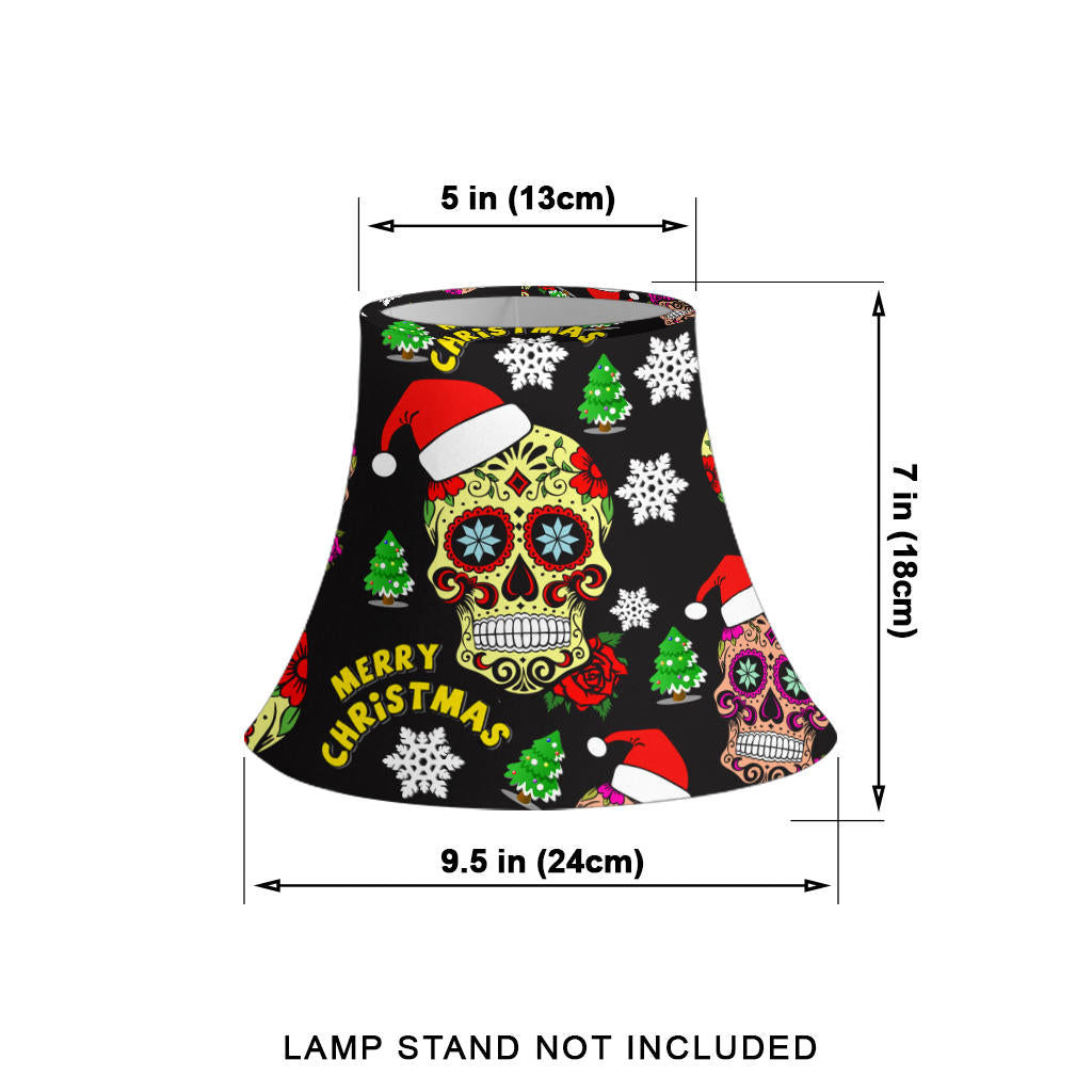 Merry Christmas - Sugar Skull Bell Lamp Shade