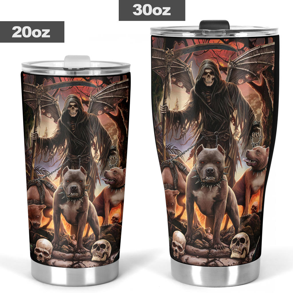 Awesome skull grim reaper tumblers