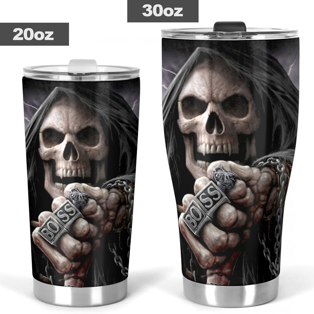 Halloween tumbler cup mug, flame skull tumbler, halloween tumbler cup mug, skeleton mug, floral skull tumbler, flower skull tumbler