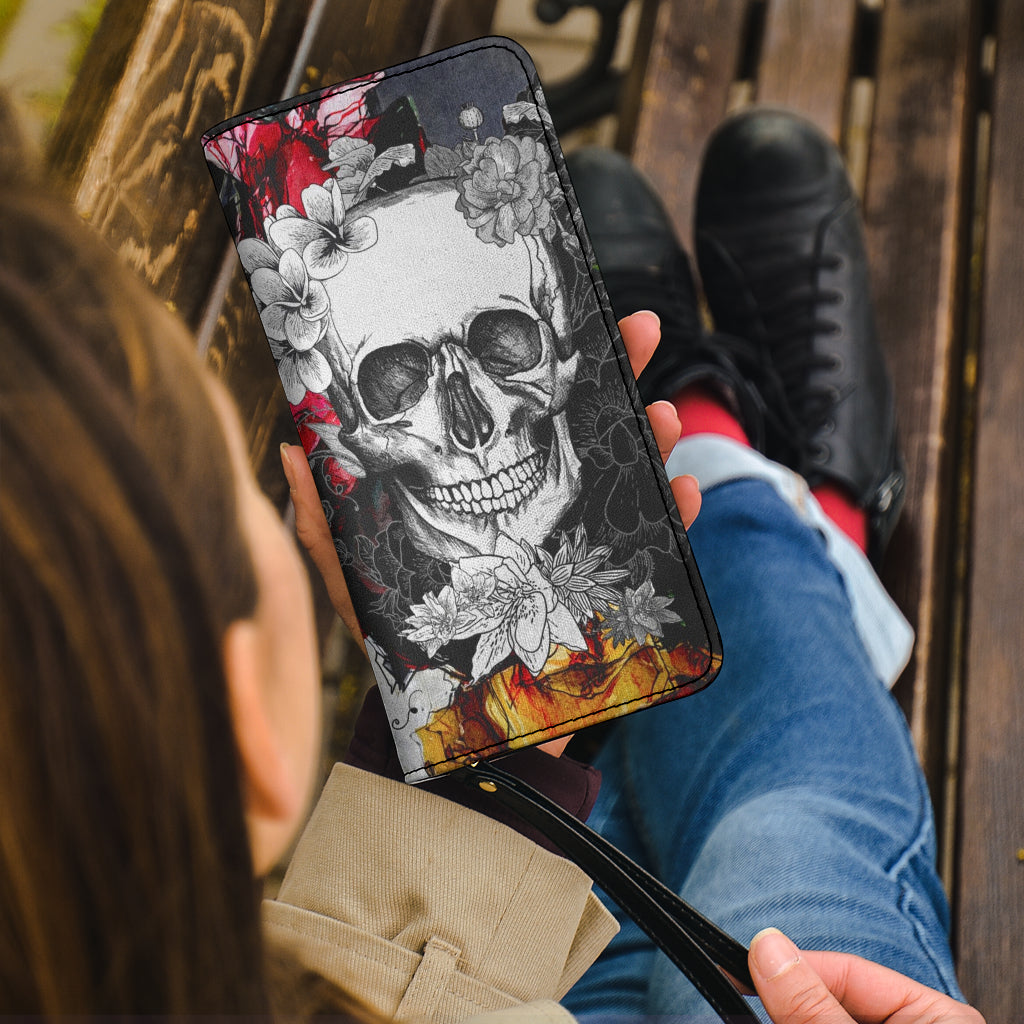 Sugar skull purse wallet