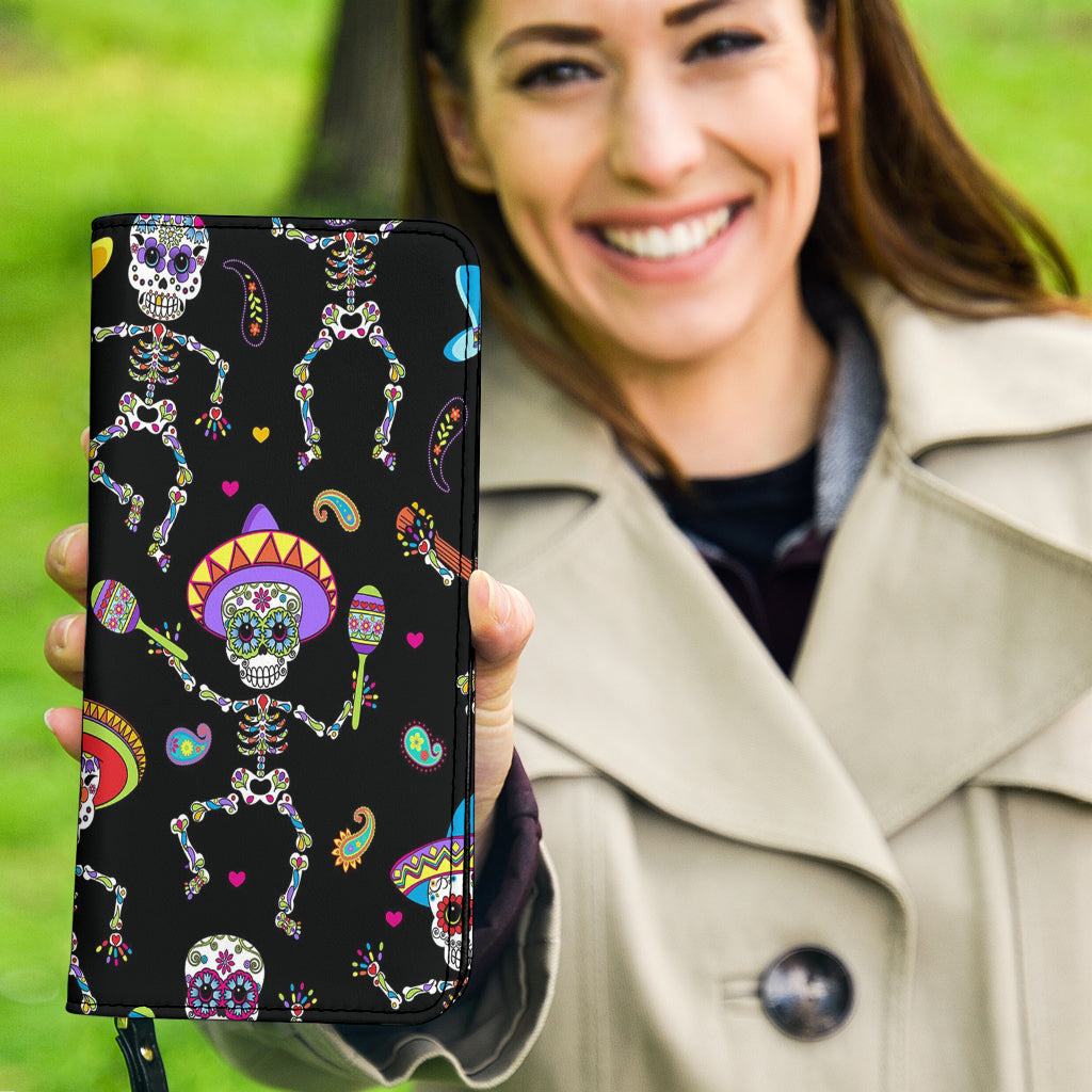Day of the dead clutch purse