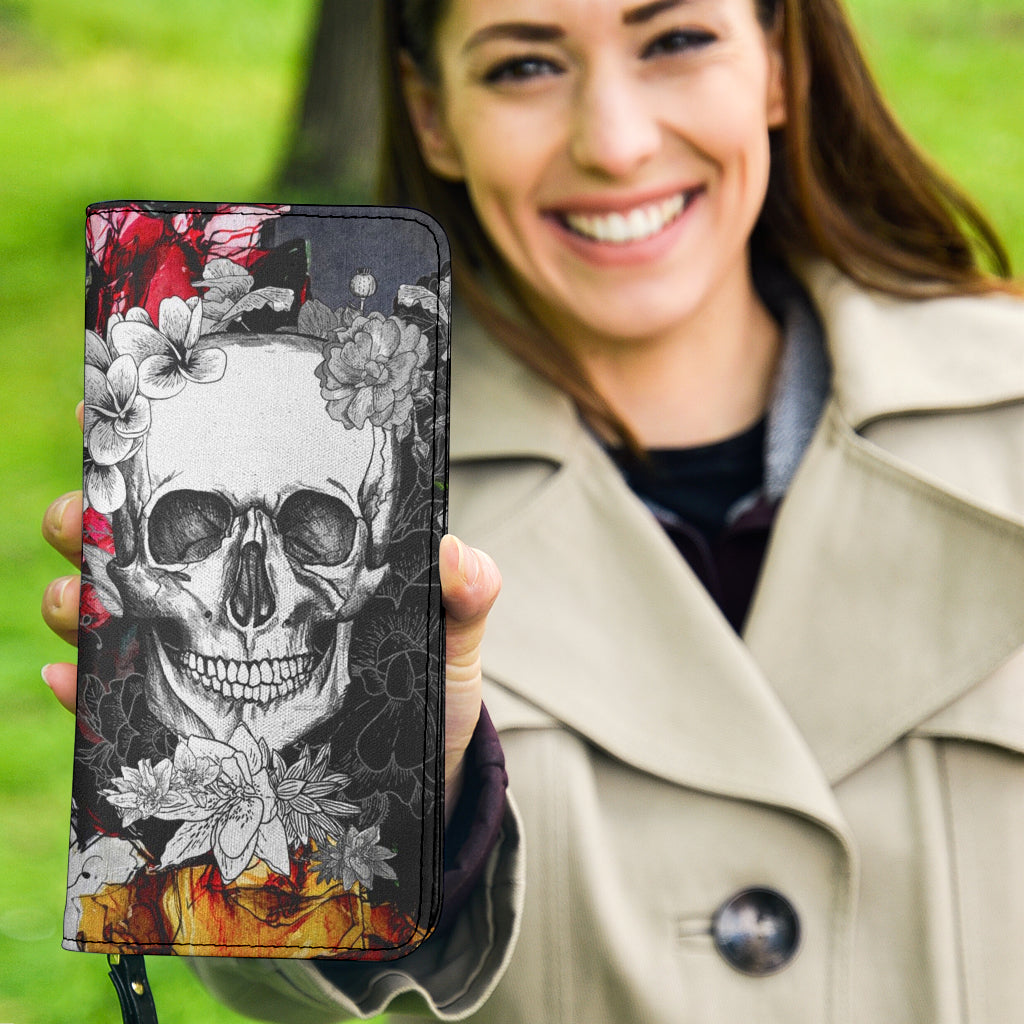Sugar skull purse wallet
