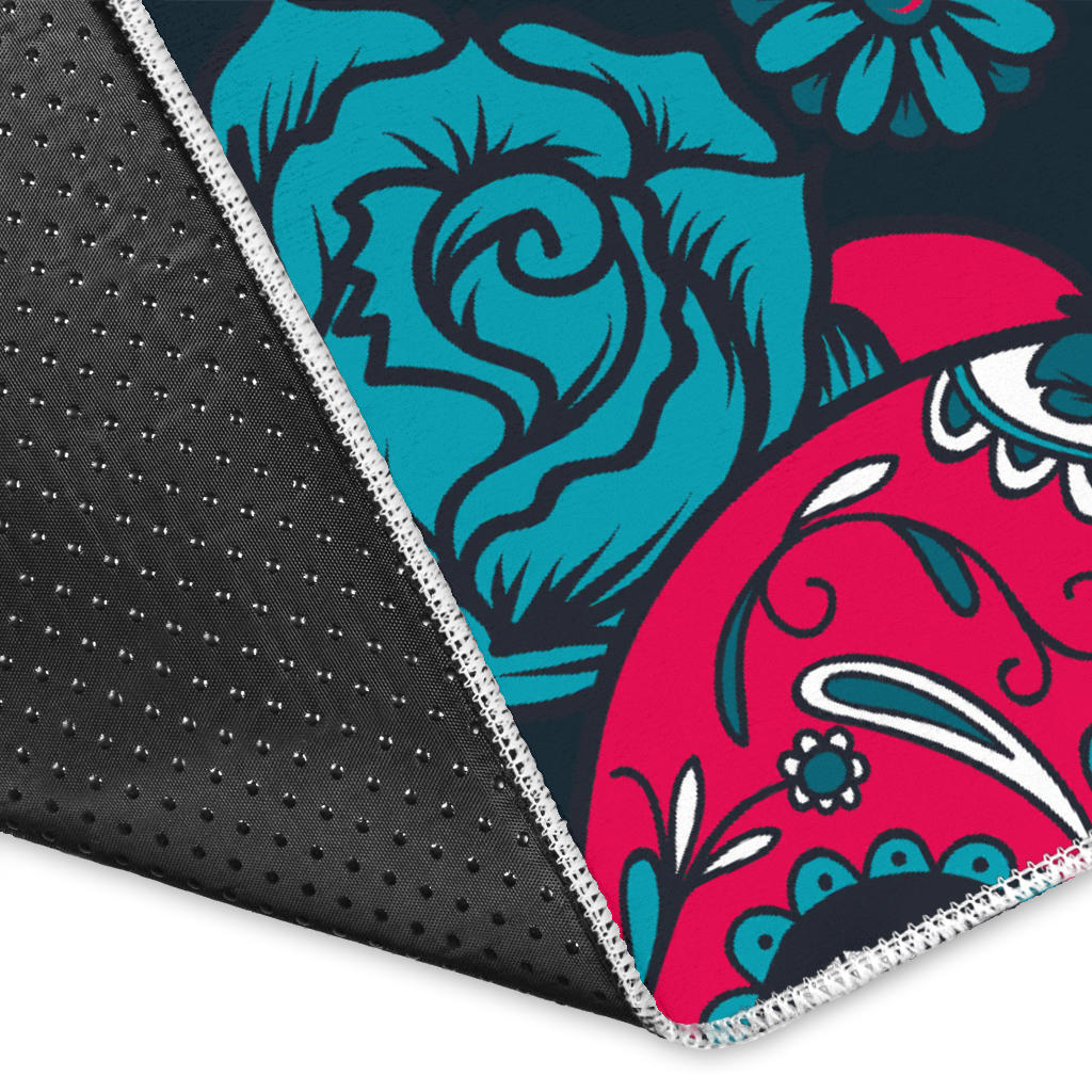 Sugar skull area rug mat carpet
