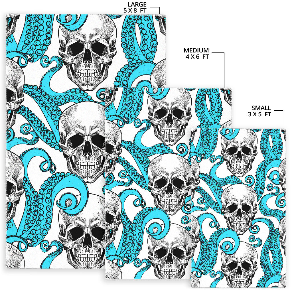 Skull gothic carpet rug mat