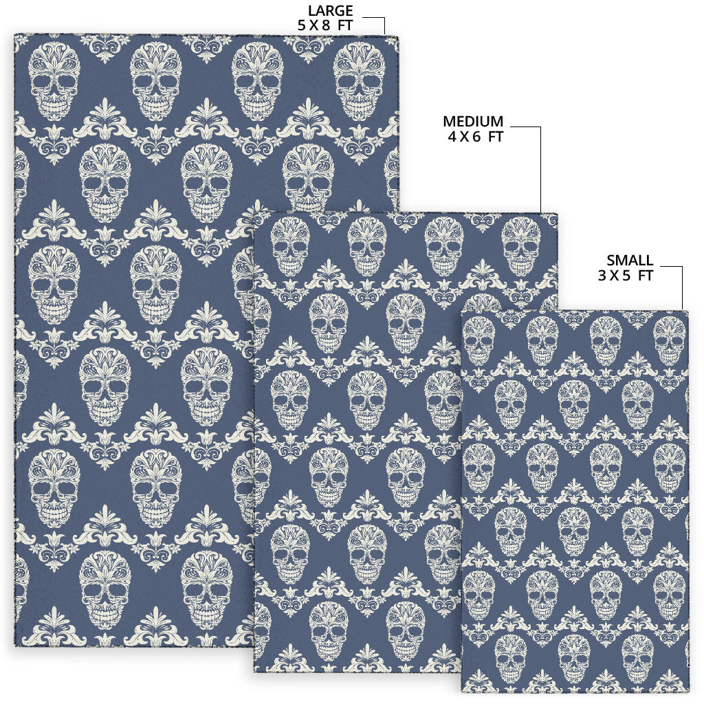 Beautiful sugar skull area rug - 3 sizes