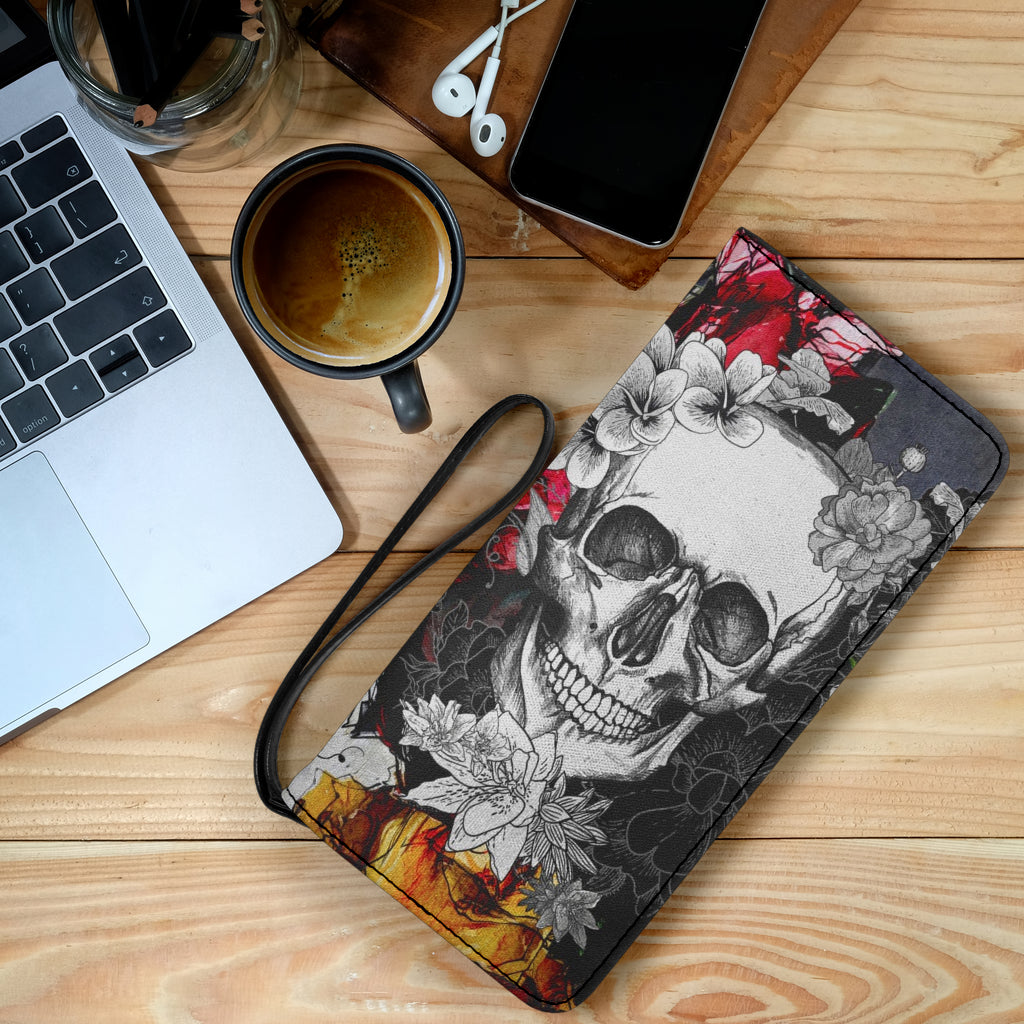 Sugar skull purse wallet