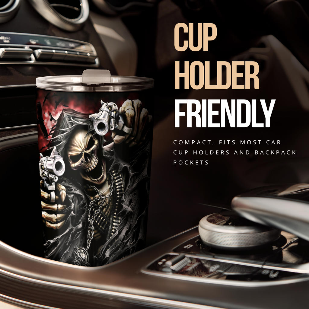 Skull tumbler mug cup