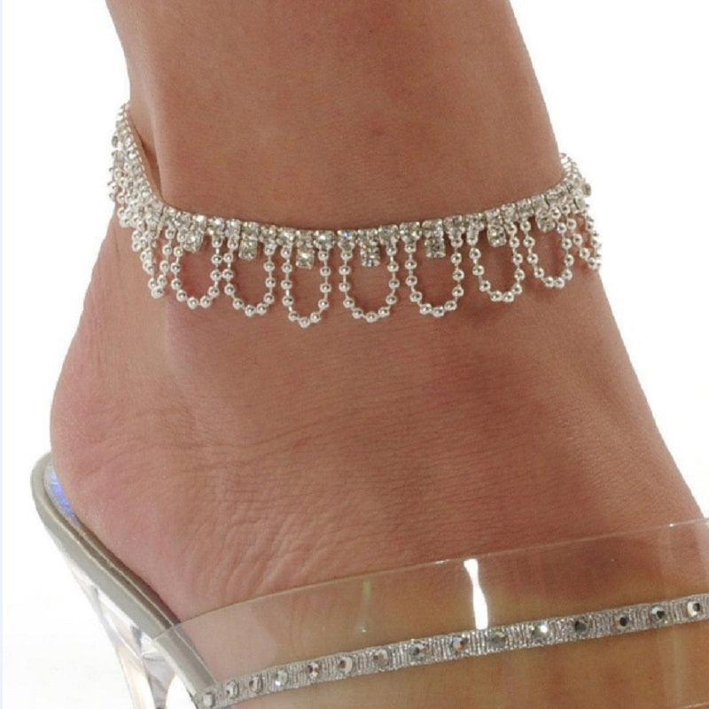 Hot selling 1 pc Sexy Charming Crystal Rhinestone Foot Chain Anklet Ankle Bracelet Diamante