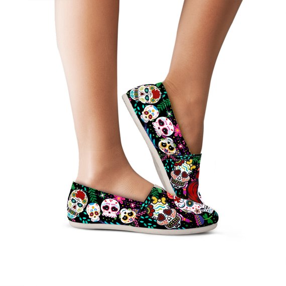 Sugar Skull Lovers Casual Shoes