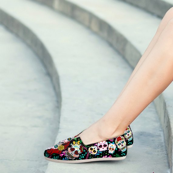 Sugar Skull Lovers Casual Shoes