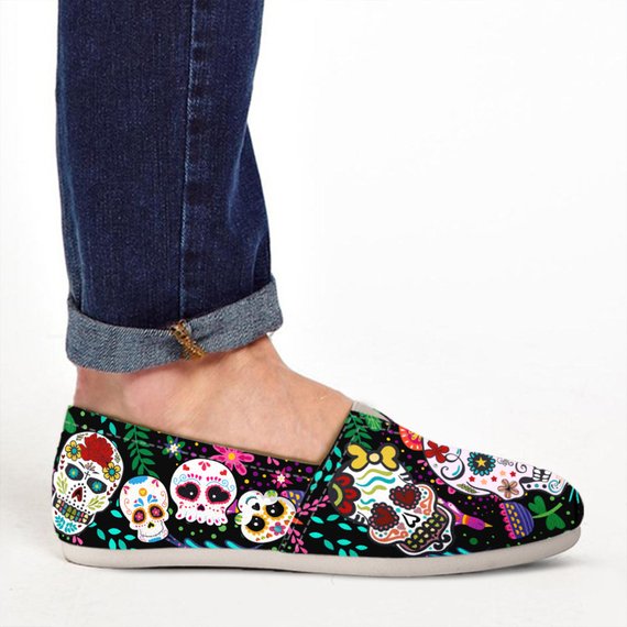Sugar Skull Lovers Casual Shoes